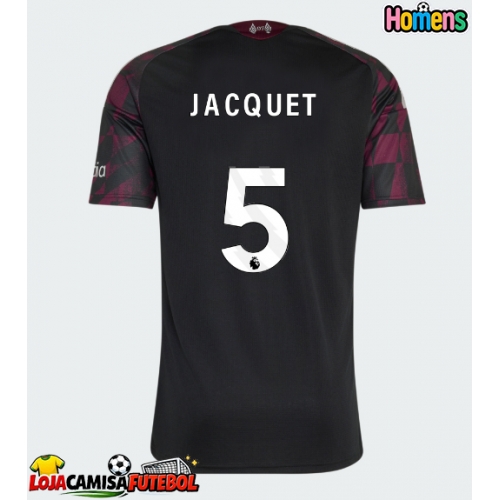 Camisa de Futebol Liverpool Jeremy Jacquet #5 Equipamento Alternativo 2026-27 Manga Curta